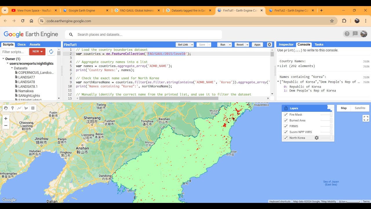 Google Earth Engine Tut 138 | Generating & Displaying my  ROI Boundary Map in GEE | View From Space