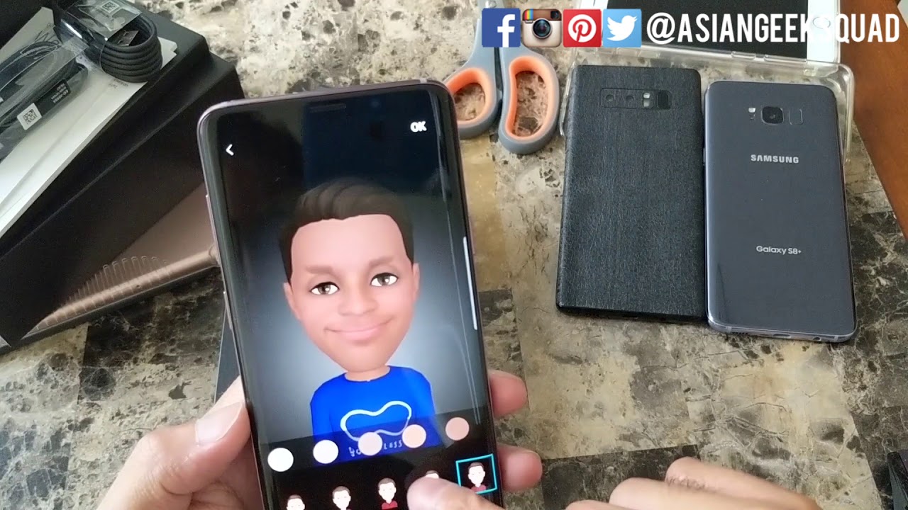 Samsung Galaxy S9 Plus - Setting up AR Emoji