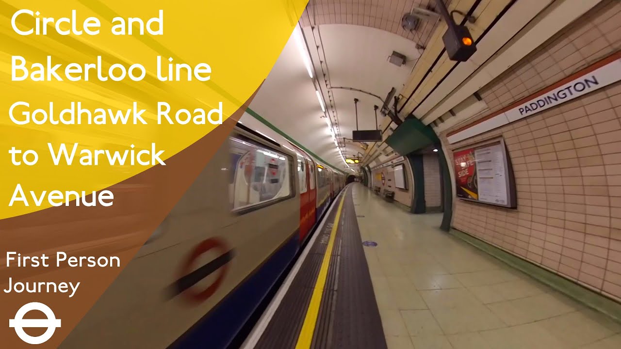 London Underground First Person Journey - Goldhawk Road to Warwick Avenue via Paddington
