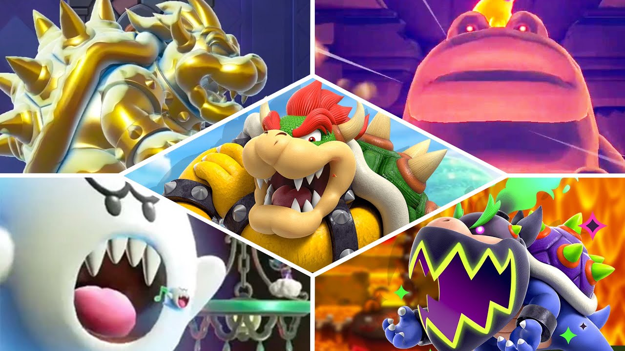 ALL BOSSES in Super Mario Bros Wonder!