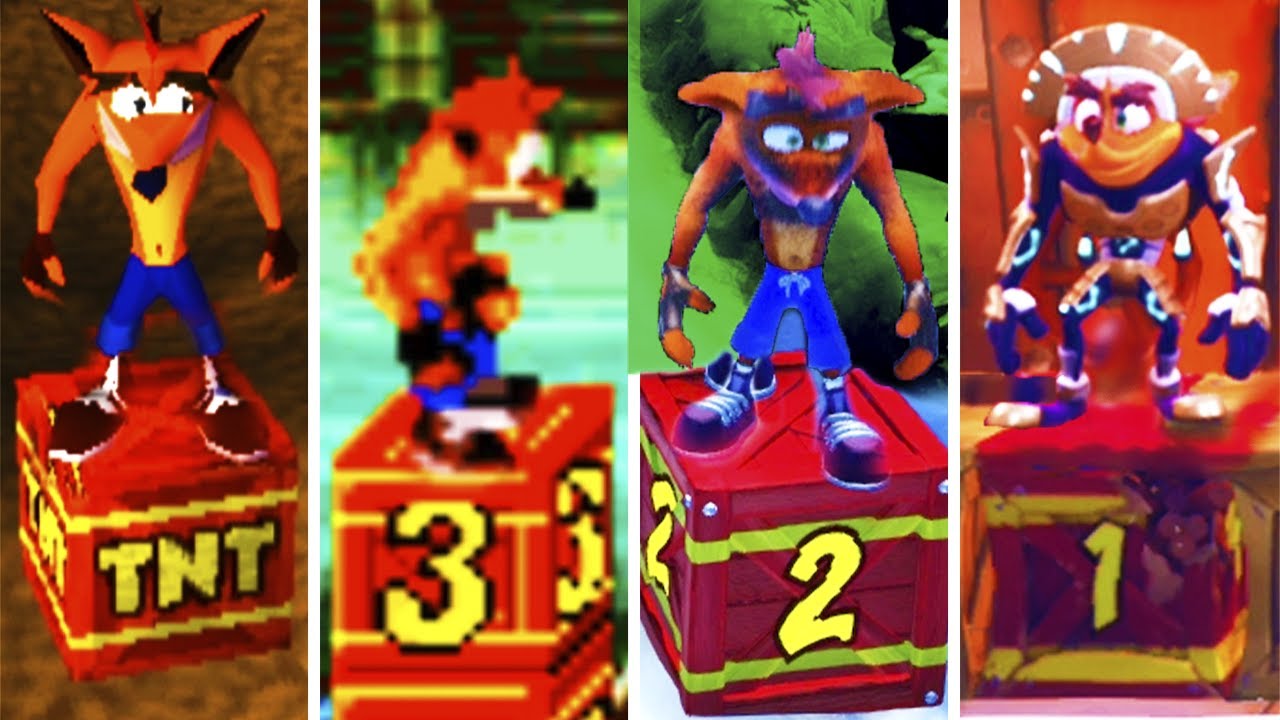 Evolution of Crash Bandicoot TNT Deaths (1996-2021)