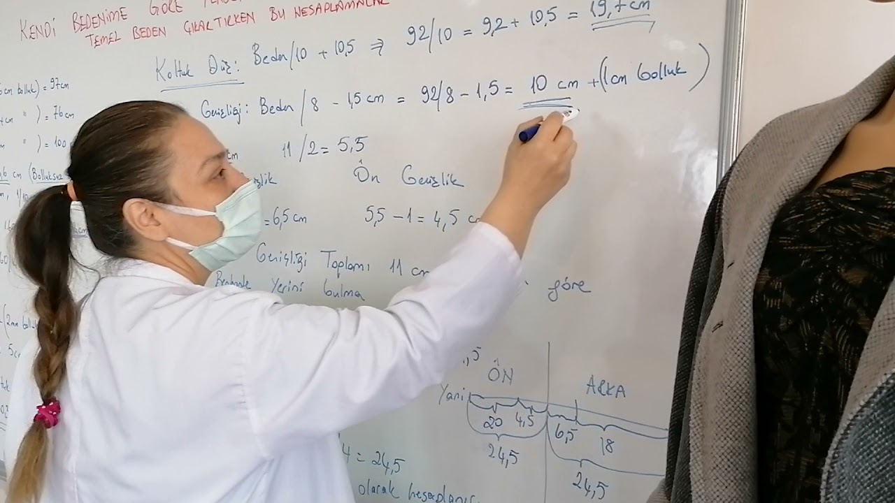 Temel Beden Hesaplamaları (pensli ve penssiz bedenler için).