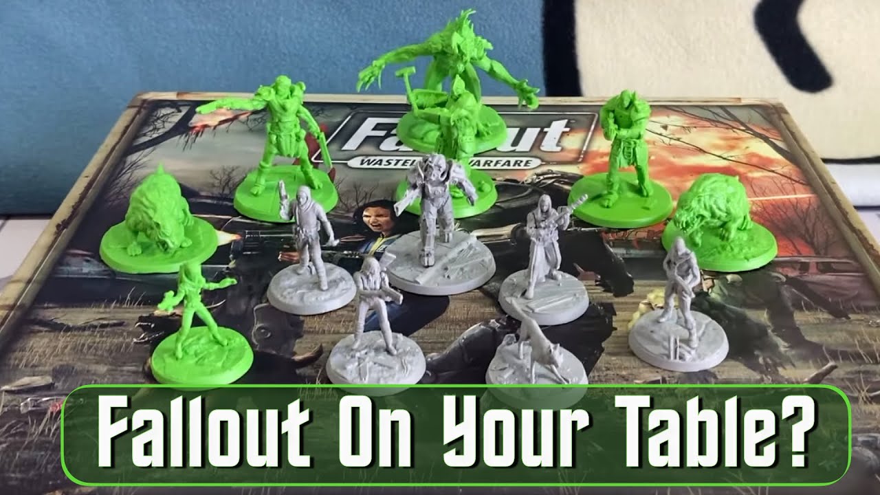 Fallout Wasteland Warfare Starter Set Unboxing 2022. The table top miniatures skirmish game.