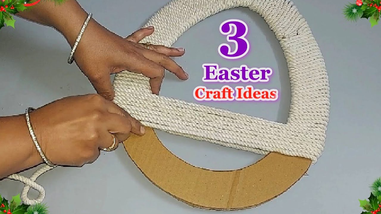3 Economical Easter decoration ideas from ordinary materials | DIY Easy Easter craft idea 🐰