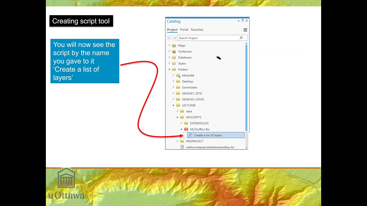 GEG4301 Creating custom tools and using web services through python and ArcGIS Pro
