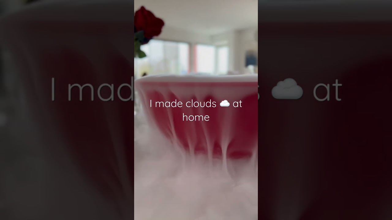Cloud formation in a bowl #cool #youtuber #science #susbcribe #cloudmining #follow #viral
