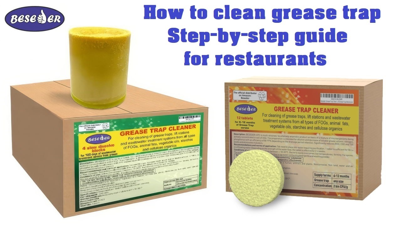 How to Clean a Grease Trap FAST | Step-by-Step Restaurant Guide + Buy Beseder Cleaner