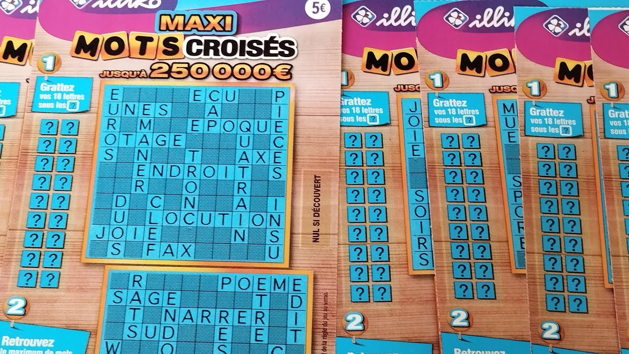 Maxi mots croisés | Ticket illiko FDJ ~376~
