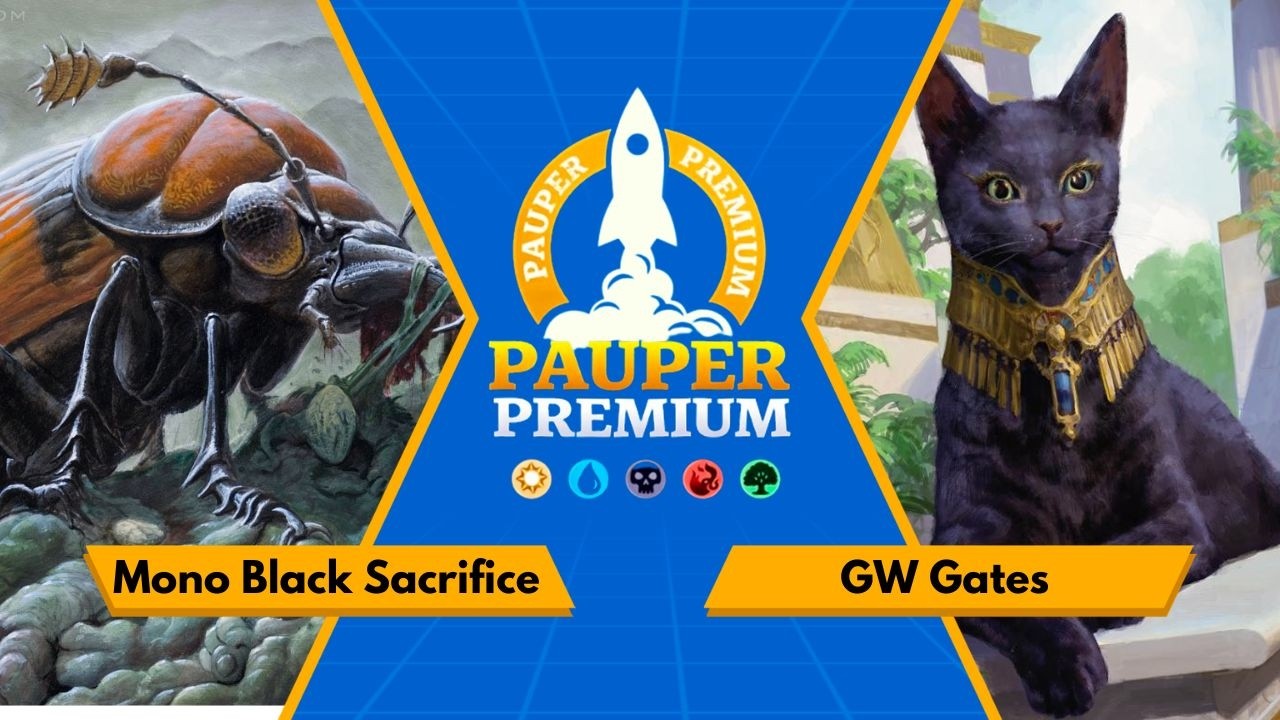[Pauper Premium] Mono Black Sacrifice VS GW Gates (Round 02)