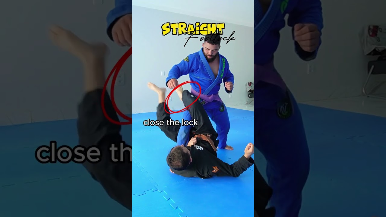 Straight foot lock chave de pé reta botinha Jiu-Jitsu 