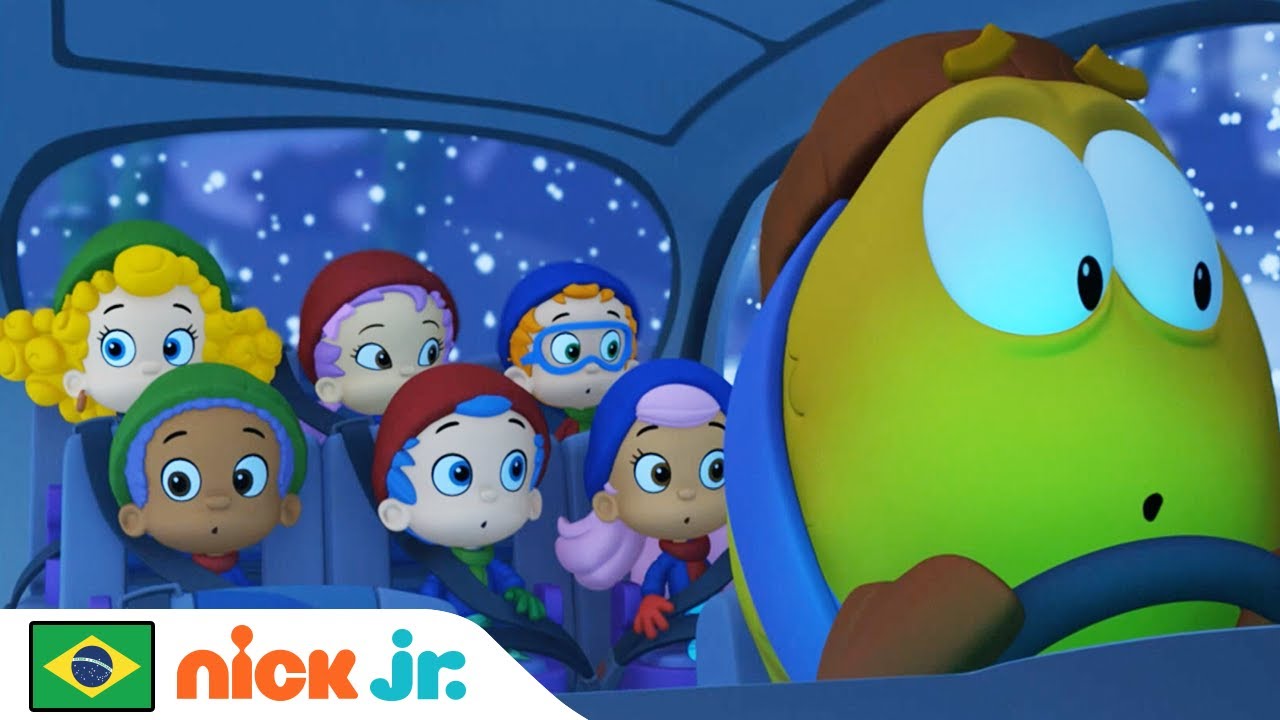 Bubble Guppies | Cante junto a canção de natal do passeio de trenó dos Guppies! | Nick Jr.