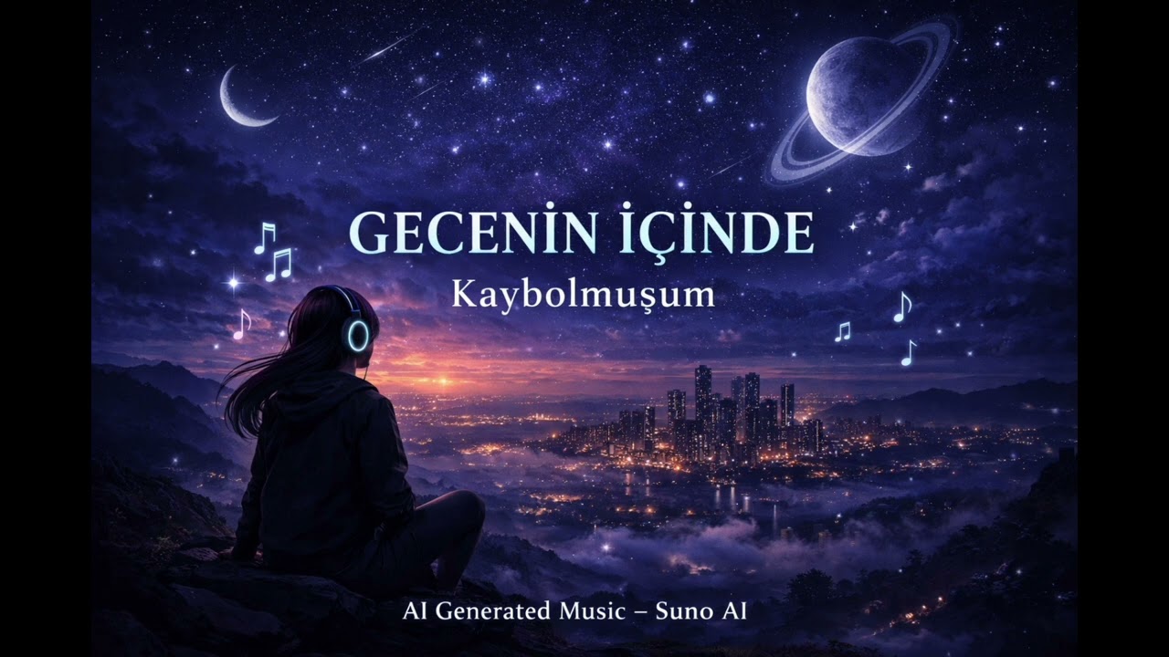 Gecenin İçinde Kaybolmuşum - (Official Audio)