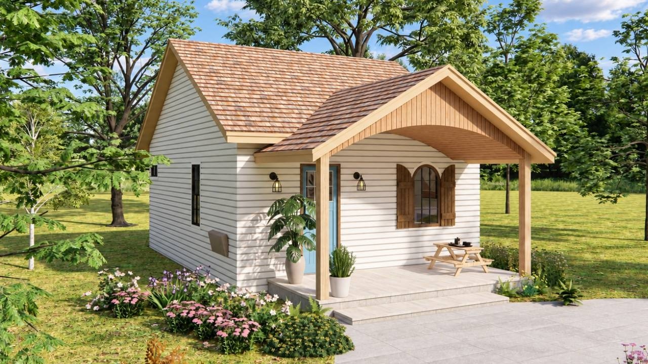 20' x 23' (6 x 7 Meters) Why This Cozy Cottage House Is Perfect for Simple Living