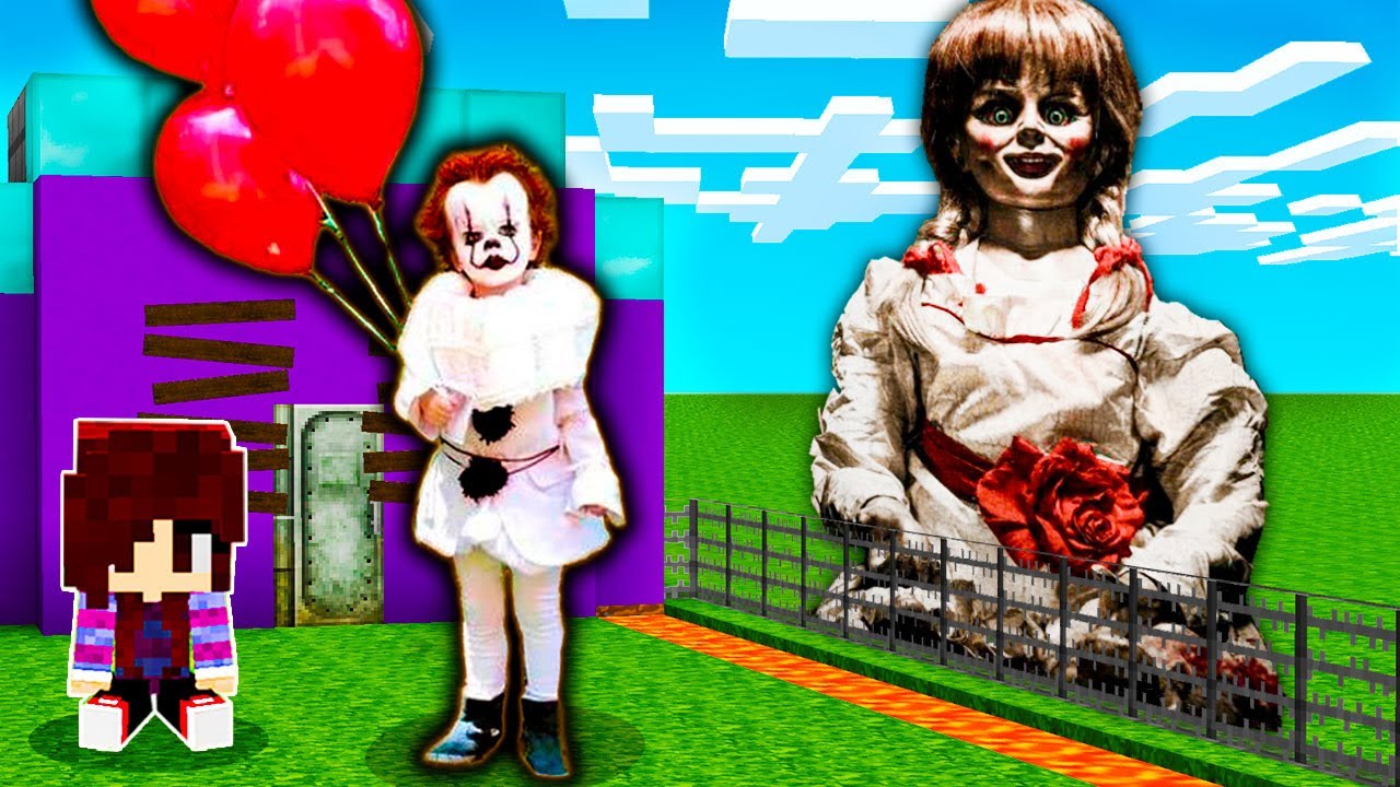 BEBÊ PALHAÇO IT A COISA PROTEGE BEBÊ DE UM APOCALIPSE DE ANNABELLE no MINECRAFT