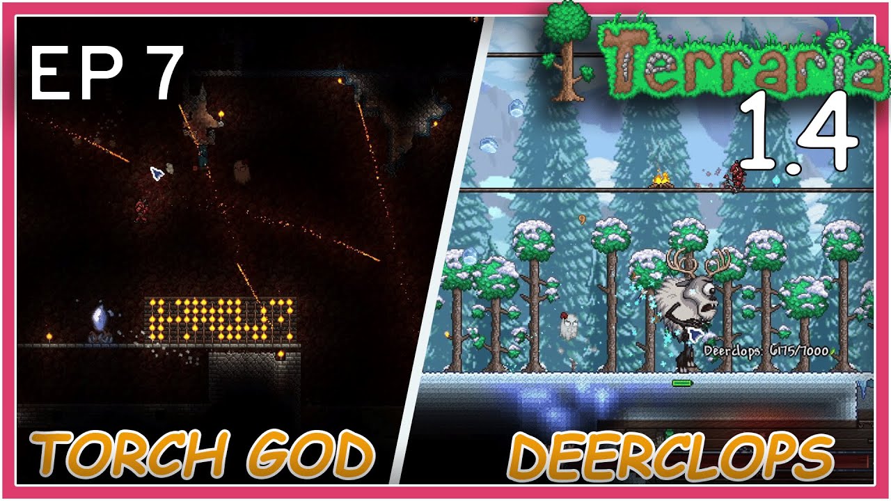 TERRARIA |PC| EP 7 | TORCH GOD & DEERCLOPS