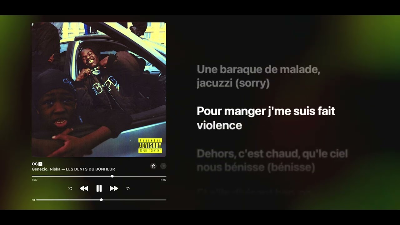 GENEZIO,NISKA - OG (Paroles/Lyrics)