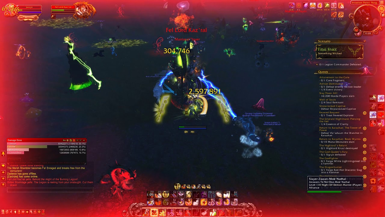 WoW Legion - Invasion Point Naigtal: Fel Lord Kaz'ral