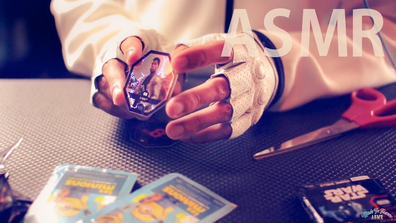 ASMR UNWRAPPING Star Wars & Minion Cards - ENGLISH Whispering