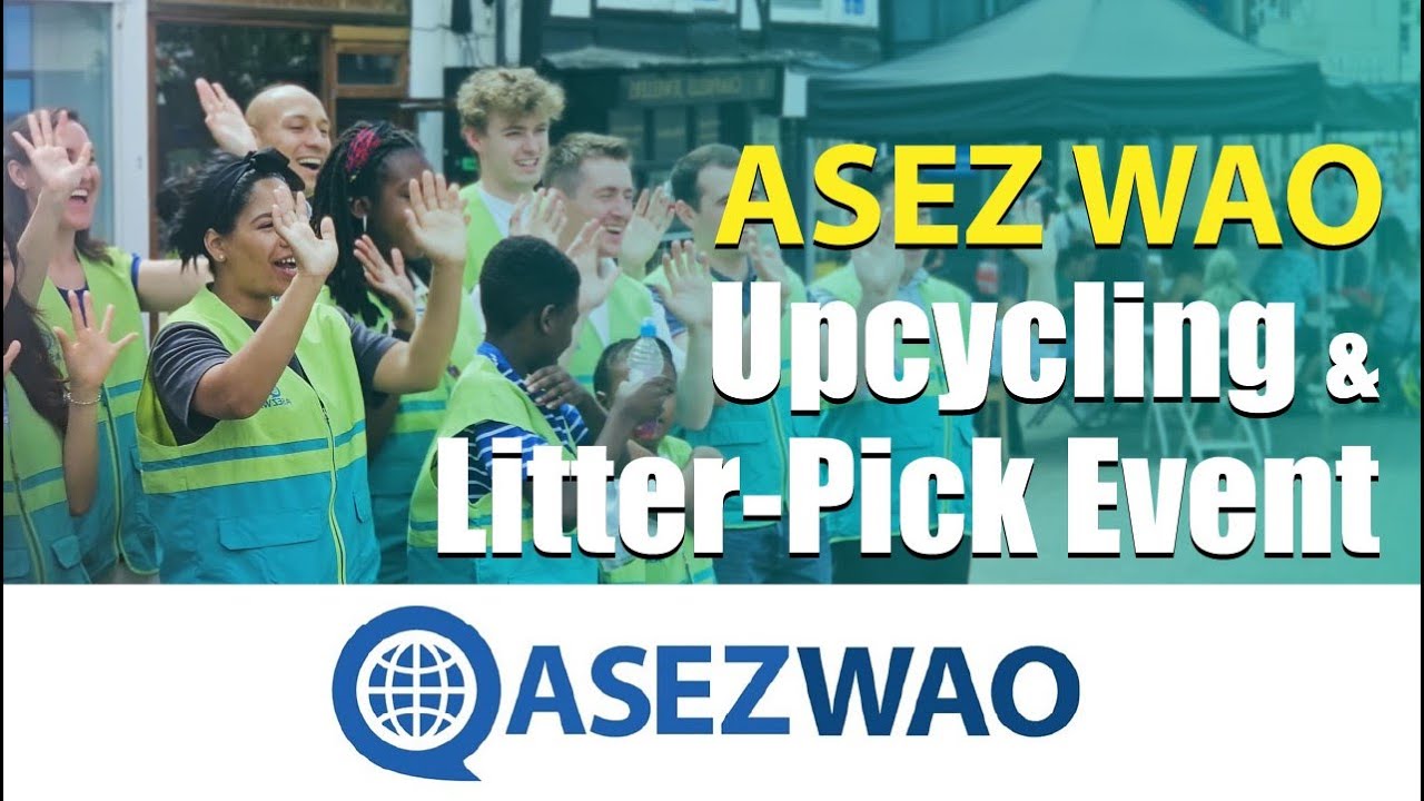Upcycling & Litter-Pick Event in Epsom, UK | ASEZ WAO | WMSCOG