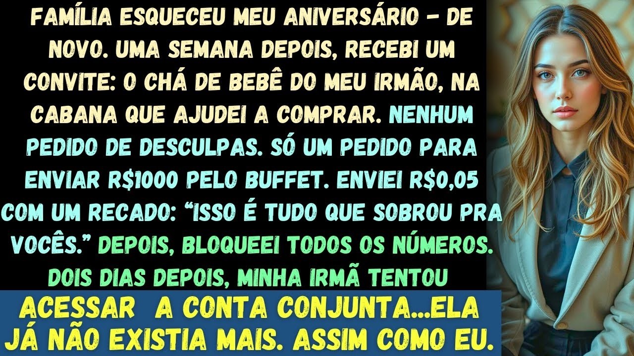 A família esqueceu meu aniversário — DE NOVO  Uma semana depois, recebi um convite  o chá de bebê do