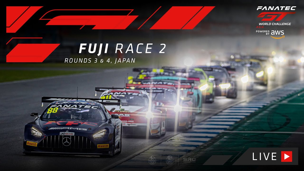 LIVE | Race 2 | Fuji | Fanatec GT world Challenge Asia Powered by AWS 2023