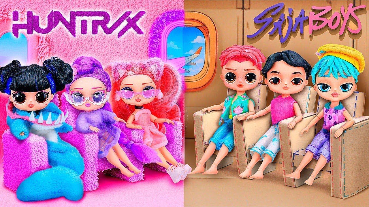 L'Avion Parc Aquatique En Peluche Et En Carton Pour Les K-Pop Demon Hunters!