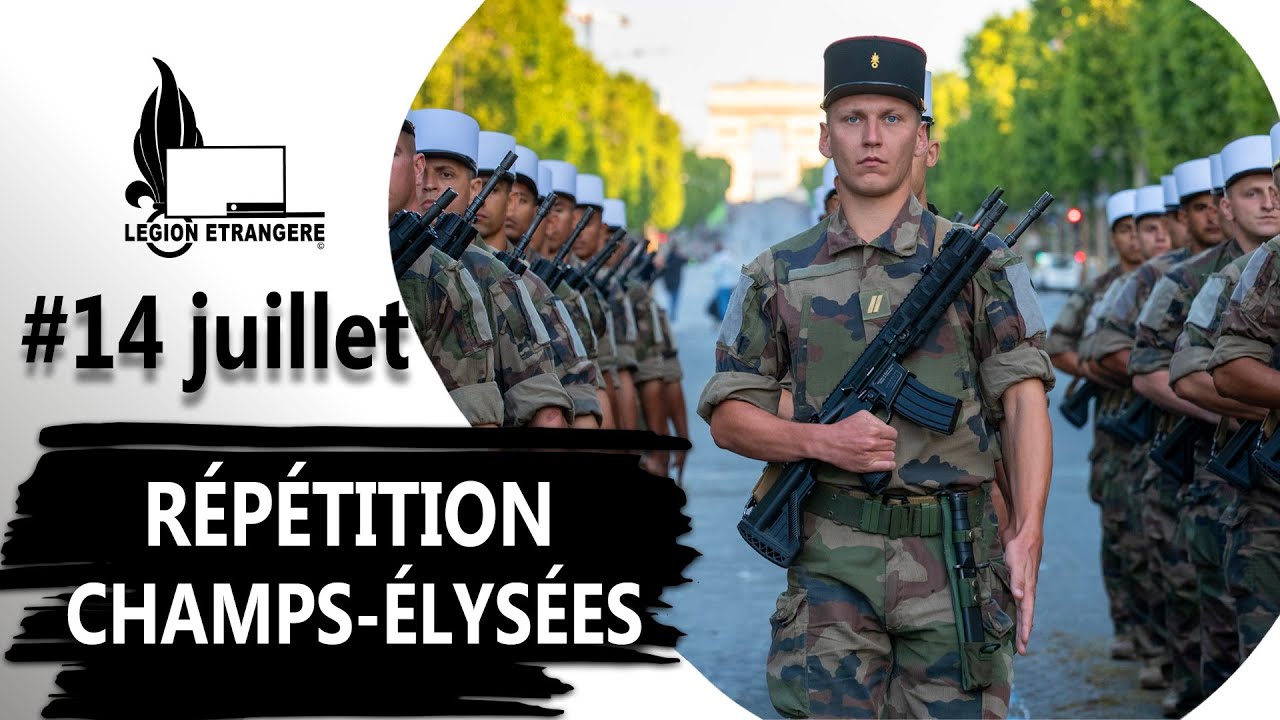 Légion étrangère – Répétition sur les Champs-Élysées | 14 Juillet 2025