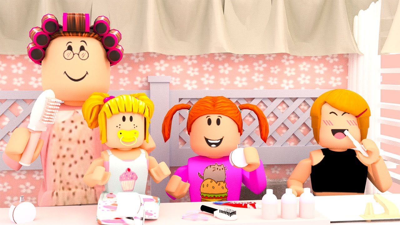 Roblox Roleplay | Kids School Routine At Grandma's House!