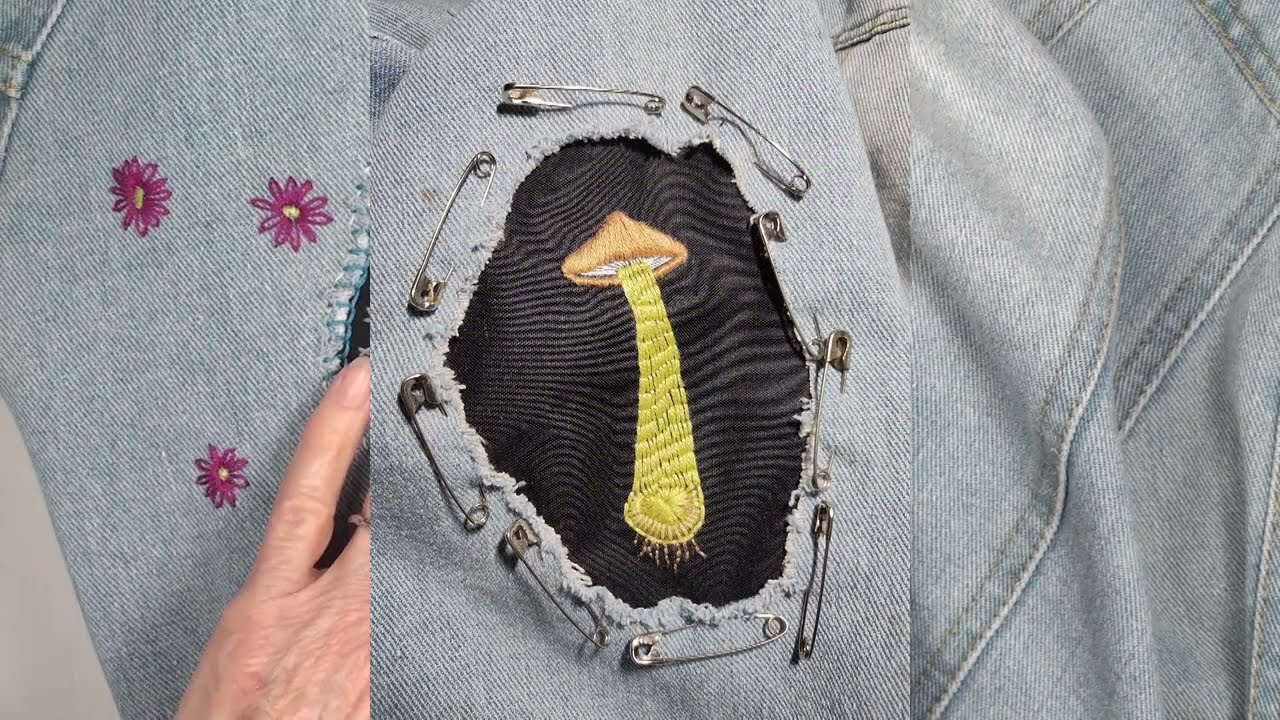 Denim Jacket Embroidered Patch 2
