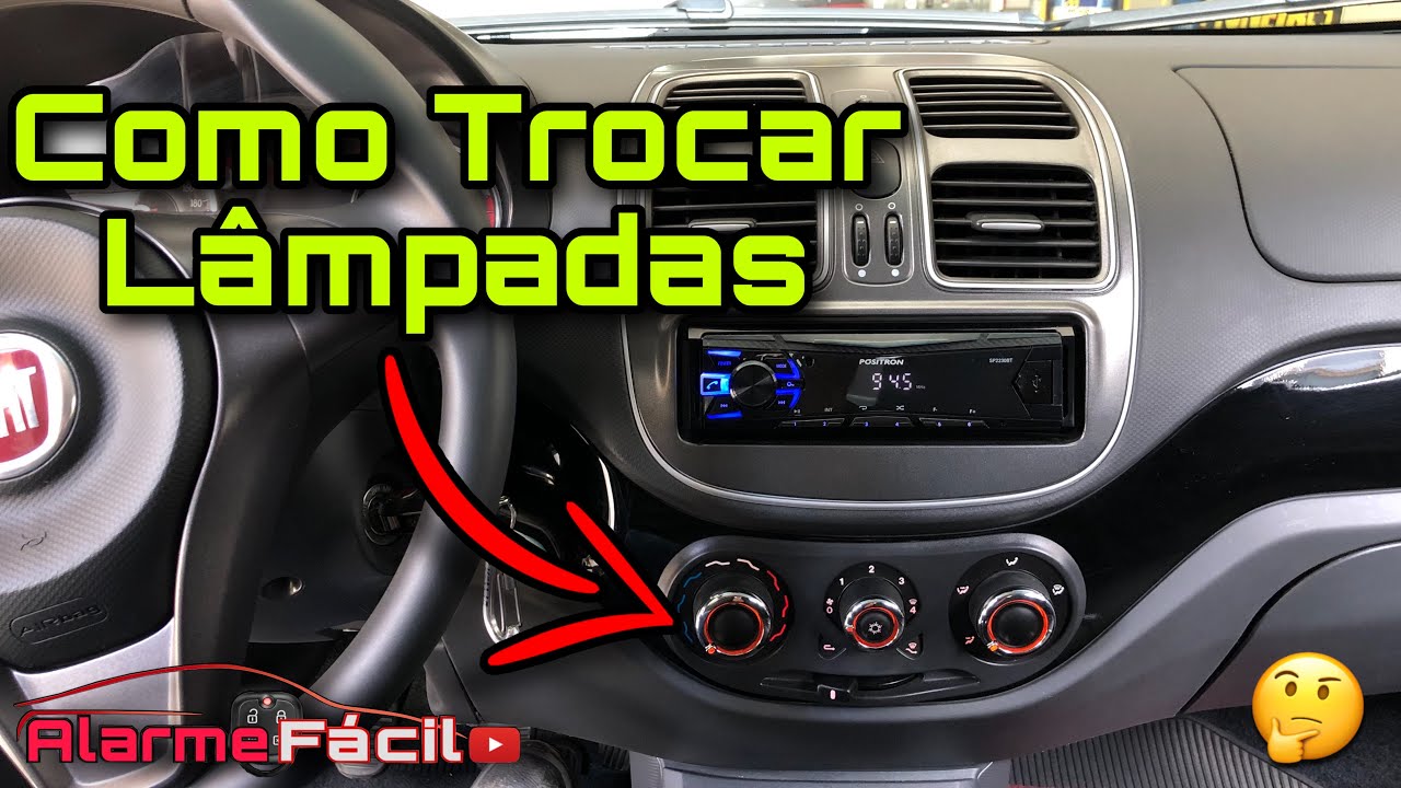 Como Trocar Lâmpadas Iluminação Ar Condicionado Fiat Grand Siena / Palio Novo