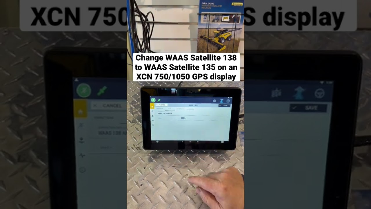 Change WAAS Satellite 138 to WAAS Satellite 135 on an XCN 750/1050 GPS display! #Shorts