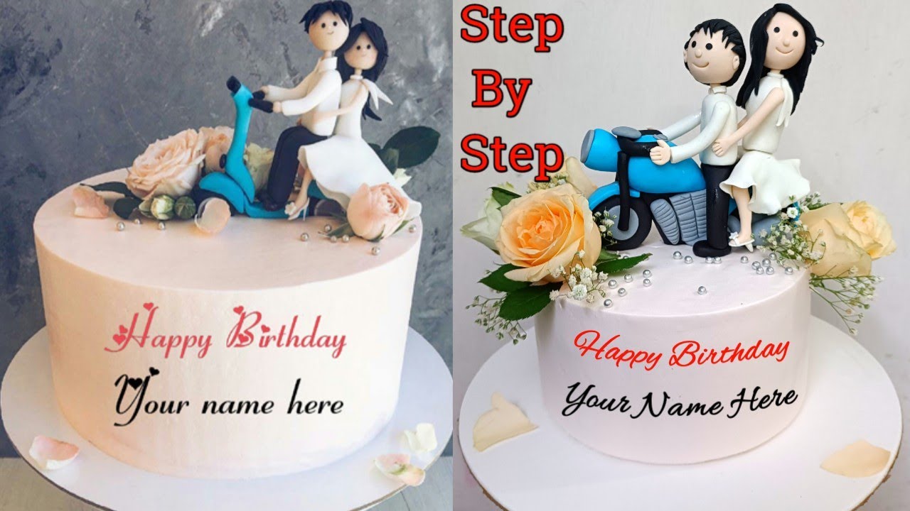 Romantic Couple Birthday Cake For Lovely Wife Or Husband | Couple Cake For Anniversary Or Birthday