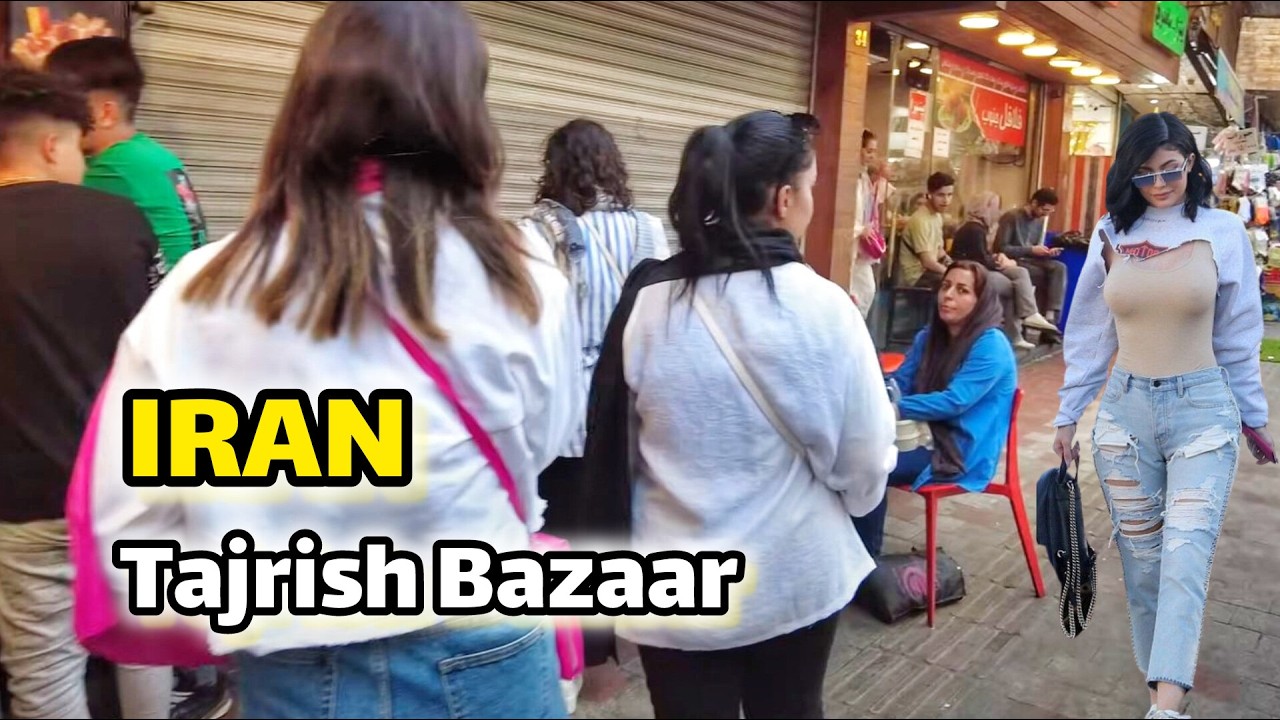 IRAN Autumn Walking Tour in the Most Popular and Crowded Neighborhood of Tehran [4K] 2024 ایران