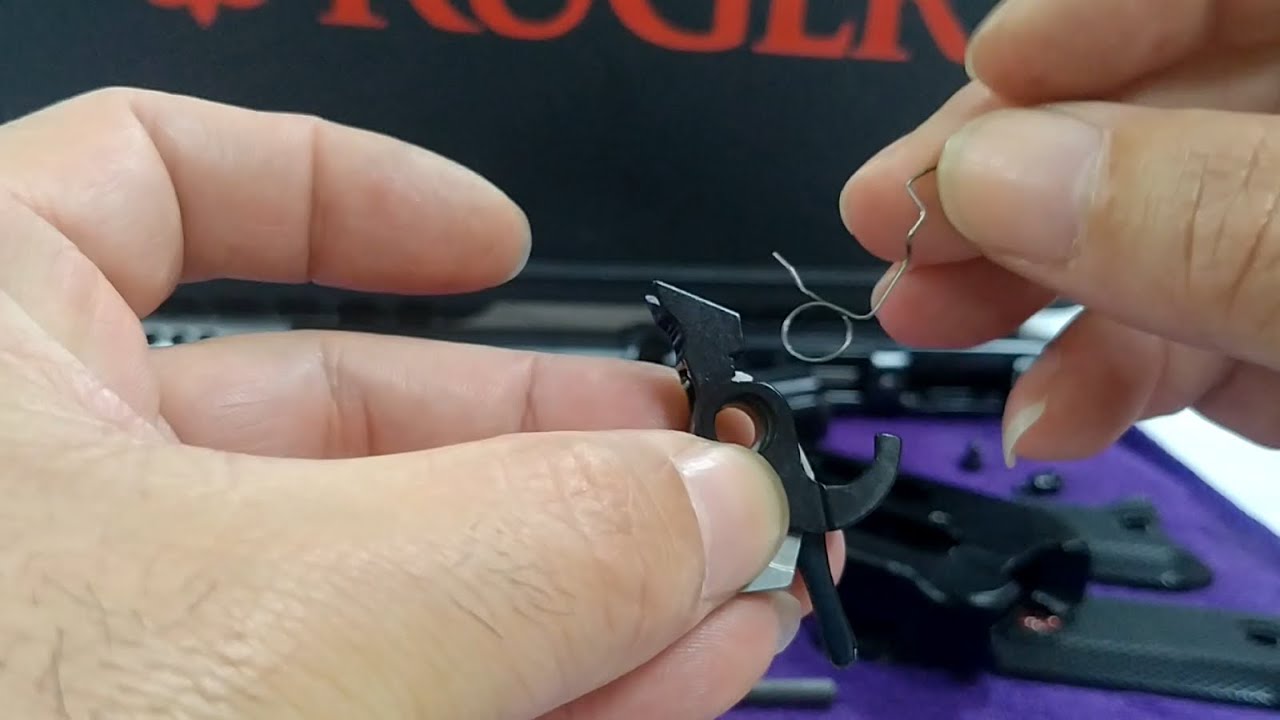 Simple way to remove the Ruger Mark IV magazine disconnect without buying aftermarket kit.