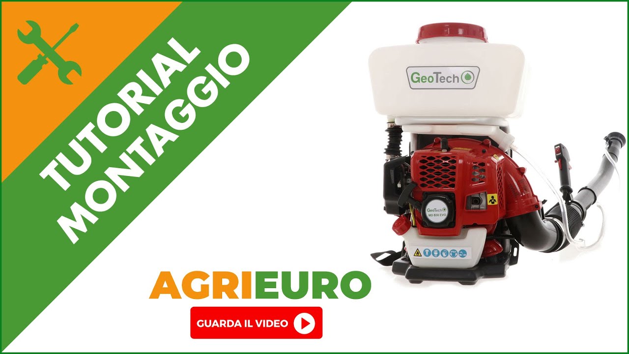 Montaggio Atomizzatore polverizzatore da irrorazione a zaino GeoTech MD 530 EVO