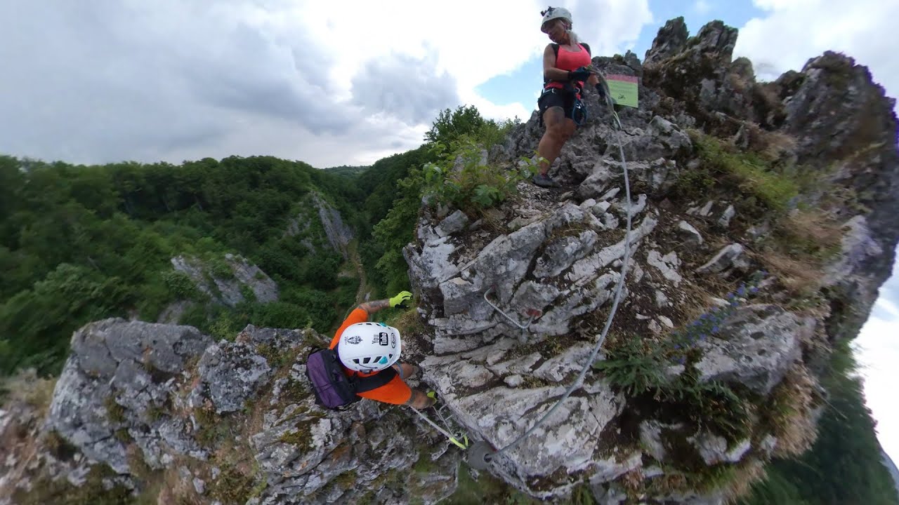 Via FERRATA CHEILE CUTILOR Part 1 - Climbing Full Route, Rosia, Jud.Bihor Romania