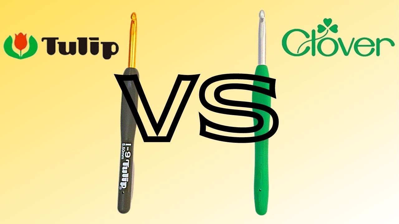 Etimo Tulip VS Clover Armour crochet hooks | Comparison and review of crochet hooks