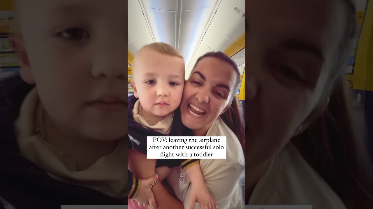 Follow us for more on flying with toddlers #flyingwithbaby #traveltips