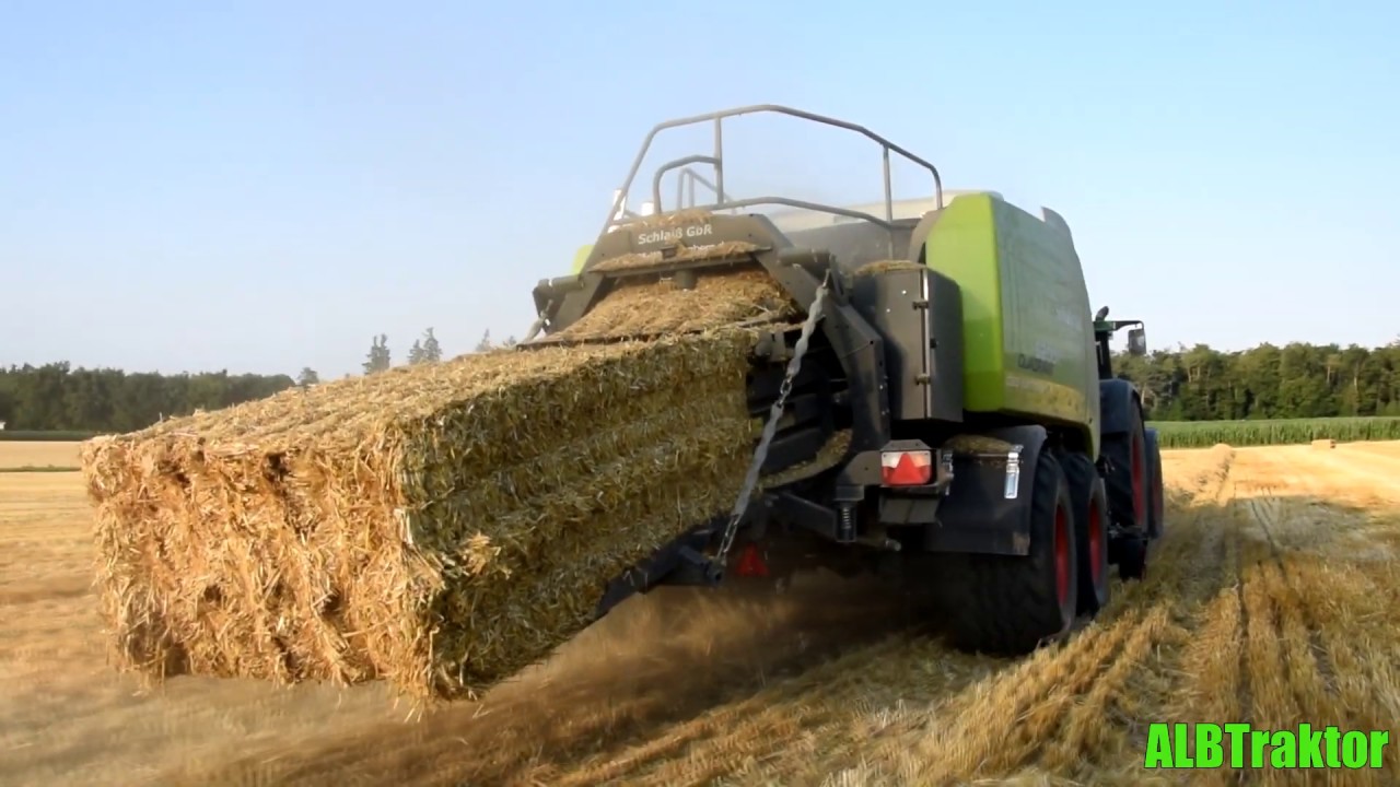 CLAAS QUADRANT 5200 FC | FENDT 718 VARIO | Gerste Stroh pressen |Schlaiß Gbr | JOHN DEERE 6630 | FHD