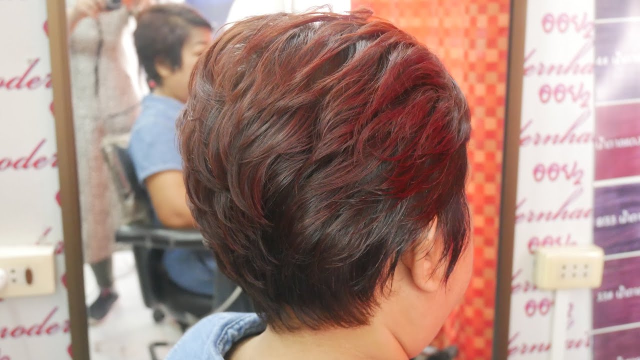 short hair cut ผมซอยสั้น เปรี้ยว นิด นิด