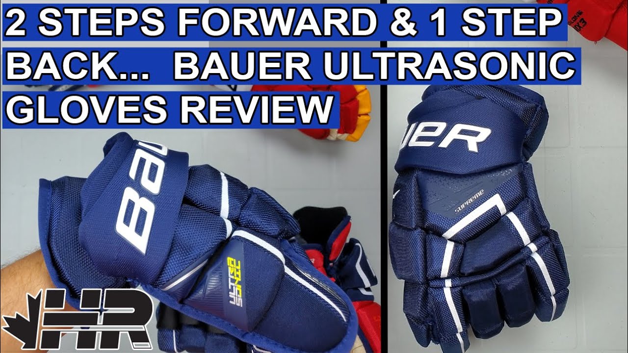 2 Steps forward... 1 step back. Bauer Supreme Ultrasonic hockey gloves Snap Shot review