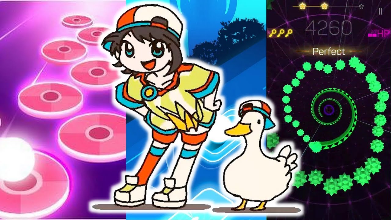 Shuba Duck meme - Beat Hop VS Smash Colors 3D VS Tiles Hop