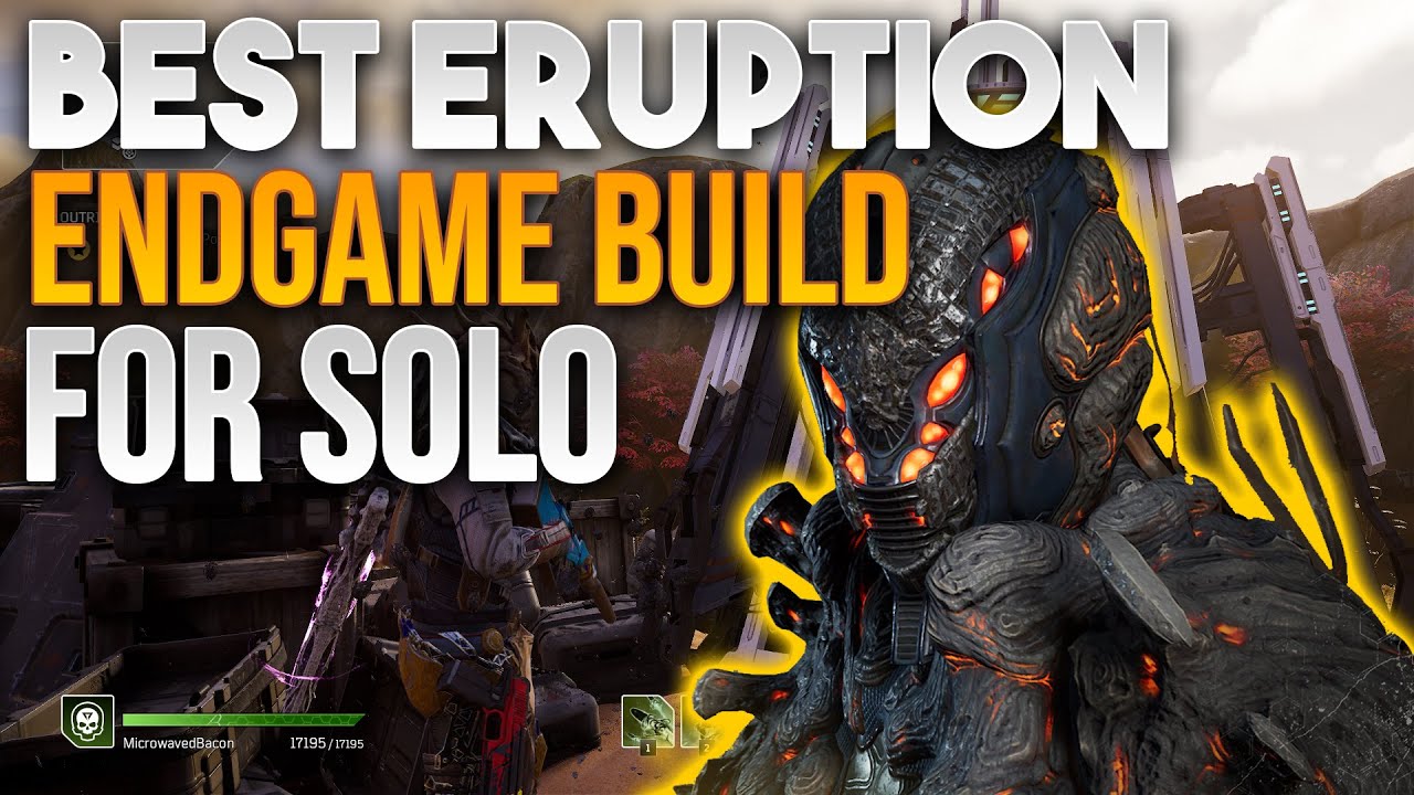 BEST ERUPTION BUILD! Outriders Endgame Pyromancer Build! Legendary Armor Set Acari! Tempest!