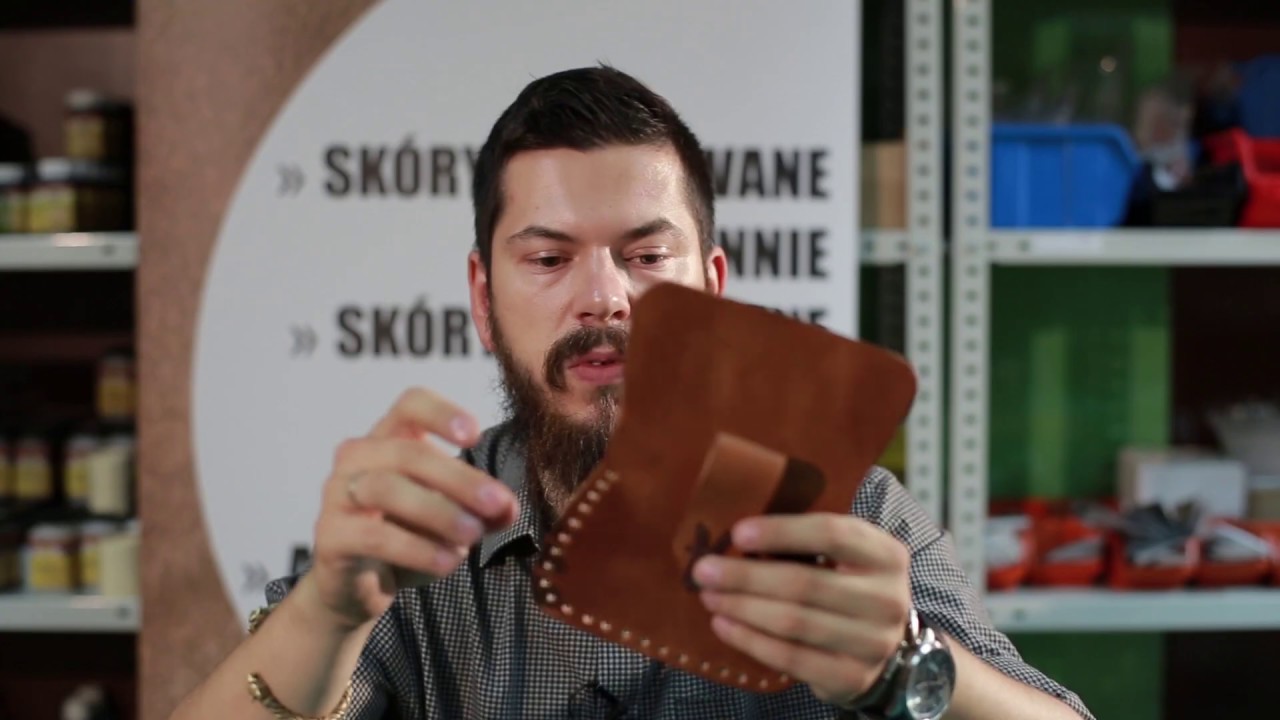 Do roboty! Kaletka szyta rzemieniem