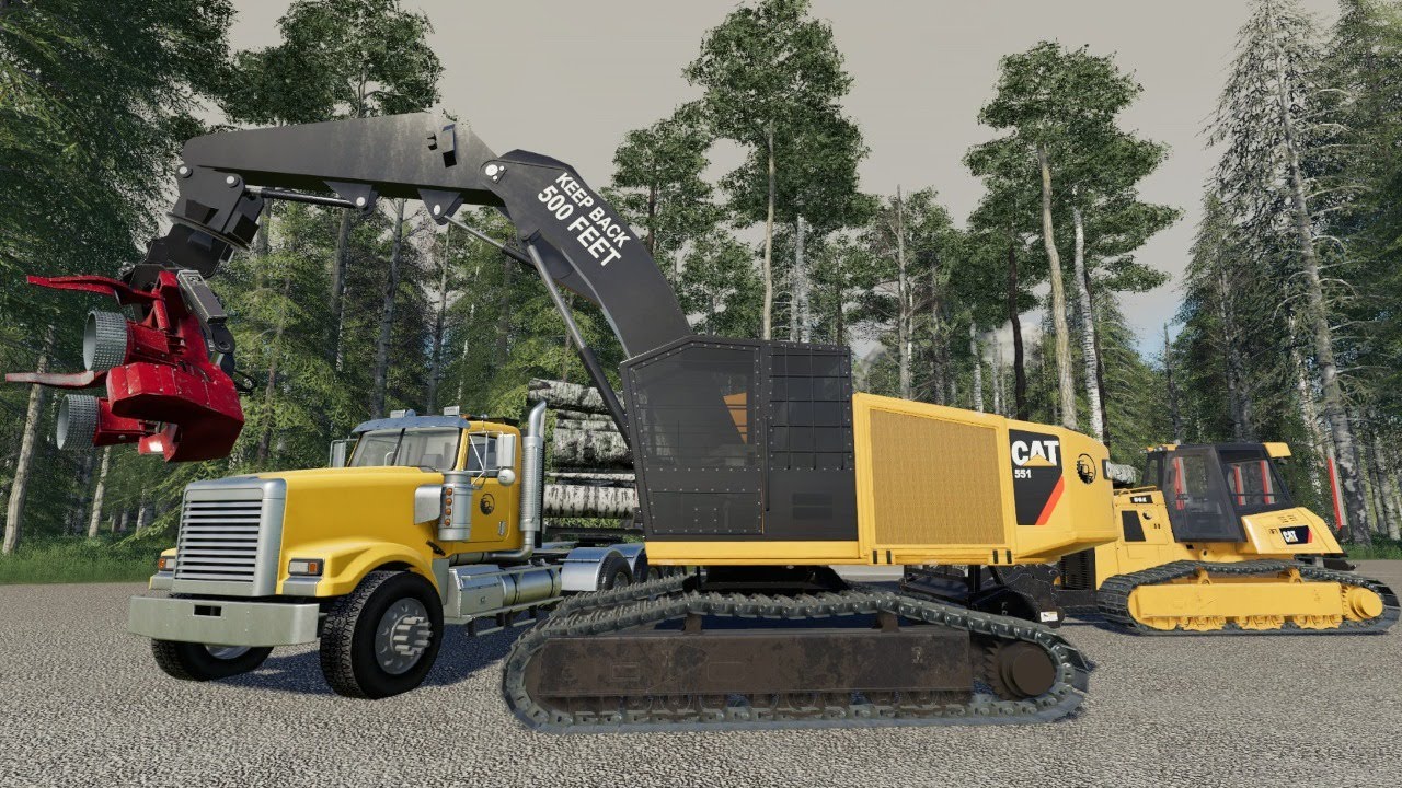 FS19 Mods - Logging In The Forest - Building A Community (Farming Simulator 19) Day 2