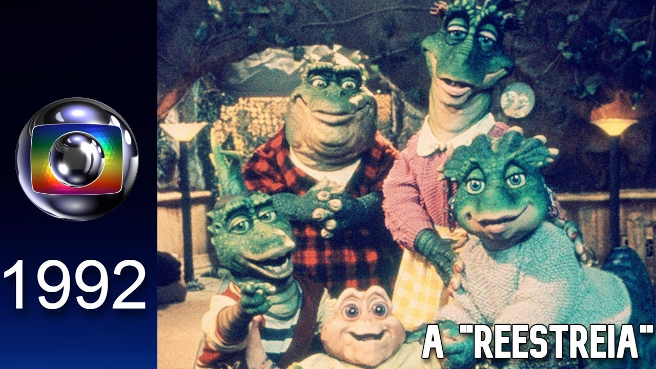 Programação da Rede Globo na reestreia da Família Dinossauro em 1992