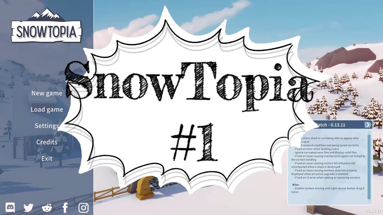 SnowTopia Let's Play #1 First Lift