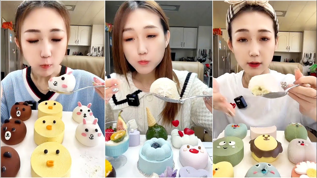 ASMR - #13 || *jiebao6777* SWEET MOUSSE CAKE EATING