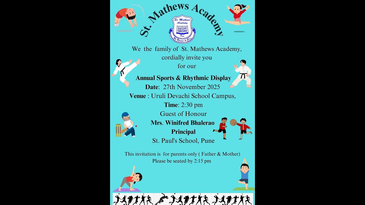 St. Mathews Academy || Annual Sports & Rhythmic Display  - 27 Nov 2025