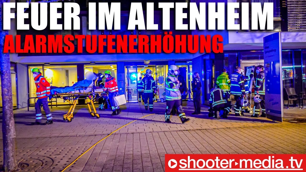 🔥 Feuer im Altenheim 🔥 | ➡️ Alarmstufenerh&ouml;hung 🚒 Feuerwehr & Rettungsdienst im Gro&szlig;einsatz